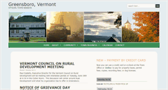 Desktop Screenshot of greensborovt.org